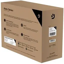 Джерело безперебійного живлення NJOY Keen 600 (UPLI-LI060KU-CG01B) Lin.int., AVR, 2 x евро, USB, пластик - мініатюра 6