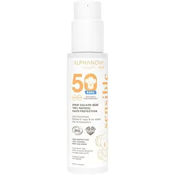 Сонцезахисний спрей для немовлят і дітей Alphanova Organic Sun SPF 50 органічний 100 г