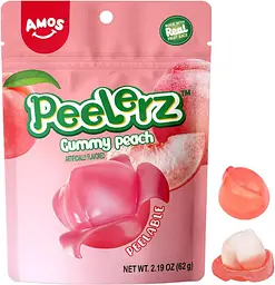 Желейні цукерки Amos Peelerz Gummy Peach 170г - мініатюра 2