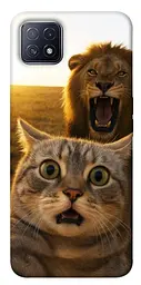 Чохол Demsky Shocked cat and lion для Oppo A73