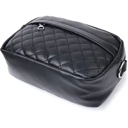 Жіноча сумка крос-боді Vintage 22796 з екошкіри 19.5х12.5х6.5 см Чорна - мініатюра 7