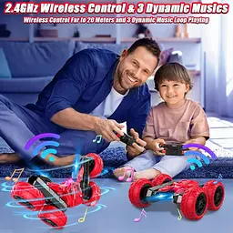 Машинка для трюків на радіокеруванні Glyntora Red 2.4 ГГц - мініатюра 5