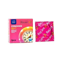 Презервативи Recare Delay Candy Condoms 3 шт, пролонгувальний ефект, цукерковий аромат - мініатюра 2