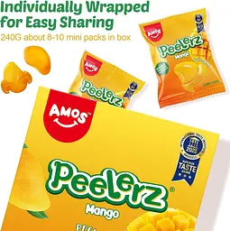 Жувальні цукерки Amos Peelerz Gummy Mango 85г - мініатюра 2