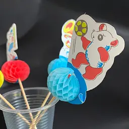 Шпажки для канапе, Звірі, 10 см, 100 шт., власне виробництво, дерево, для канапе, закусок, фруктів, десертів - мініатюра 4