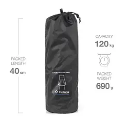 Стілець Helinox Chair Zero Highback Black (1053-10559) - мініатюра 4