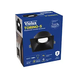 Світильник точковий Violux TORINO-S GU10 IP20 чорний ( 131105 ) - мініатюра 8