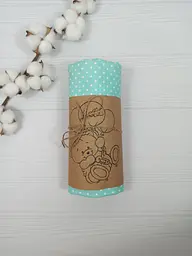 Пелюшка дитяча багаторазова непромокальна a.l.babybox Горох 50x80 см Біло-м'ятний (NM 18165260) - мініатюра 3