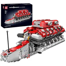 Конструктор Mould King Mking Двигун і коробка передач Italian Supercar V12 (10169) [161052]