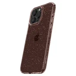 Чохол Spigen Liquid Crystal Glitter Rose Quartz для iPhone 15 Pro Max (ACS06560) - мініатюра 5