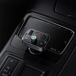 АЗП з FM-модулятором Baseus S-09 Pro Series Car FM Transmitter Cluster Black - мініатюра 9