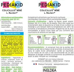 Краплі проти кольок у немовлят Pediakid Colicillus Bebe L.Reuteri+ 8 мл - мініатюра 2