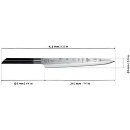 Ніж для суші Risoli Dr. Green Yanagi 24 см (02040DR/24YA) - мініатюра 4