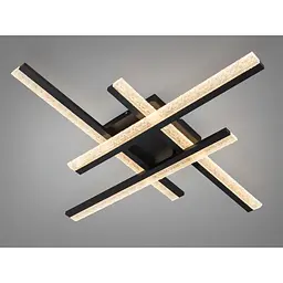 Стельова LED люстра Diasha MX3068 57W чорний акрилові розсіювачі сучасний дизайн