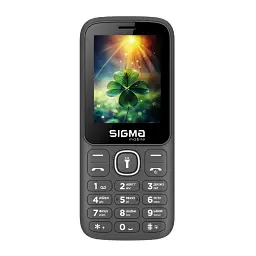 Мобільний телефон Sigma X-style 242 LUCKY Grey (4827798792926) - мініатюра 2