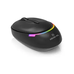 Мишка REAL-EL RM-440W Wireless/Bluetooth Black (EL123200045) - мініатюра 6