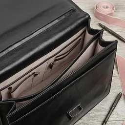 Чоловічий діловий портфель Tony Perotti 8009/42 nero (90377) Чорний - мініатюра 4