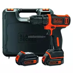 Акумуляторний дриль-шурупокрут Black+Decker з АКБ та ЗП BDCDD12KB