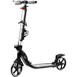 Самокат Best Scooter складаний 64х16х93-103 см Чорно-білий 000231310