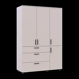 Шафа для одягу Doros Торн Кашемір 3 ДСП/3Ш (штанга) 135х51.6х200 (44900497) - мініатюра 15