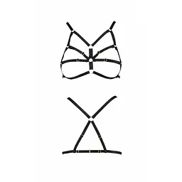 Бюстгальтер-стрепи Passion Exclusive ARMANDA BRA S/M, black - мініатюра 5