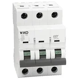 Автомат 3С (триполюсний) 40А 4,5кА 230/400V Тип С ТМ VI-KO