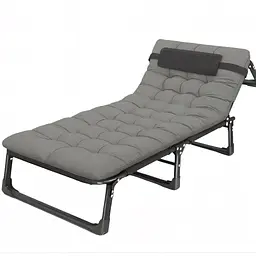 Розкладне ліжко з матрацом і подушкою Leobro Grey (LB-FB-A1-GRY)