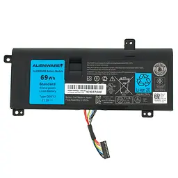 Батарея для ноутбука Dell G05YJ (Alienware 14 M14x R3 R4) 11.1V 6400mAh 69Wh Чорний - мініатюра 2