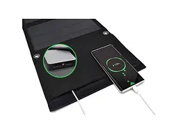 Зарядний пристрій на сонячній батареї PowerPlant 14 W 5 V 2xUSB-A (PB930555) - мініатюра 2