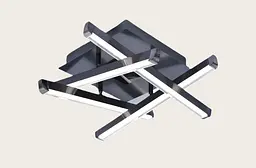 LED Люстра 1040-4 чорна