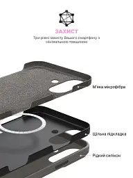 Чехол ArmorStandart ICON2 MagSafe для Apple iPhone 16 Stone Grey - миниатюра 6