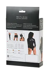 Боді Glossy Alessia Wetlook M чорний - мініатюра 7