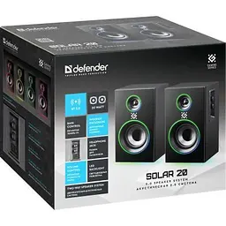 Акустична система Defender Solar 20 Bluetooth Black (65721) - мініатюра 6