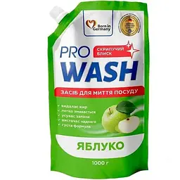 Гель для миття посуду PRO WASH 1л Стигле яблуко (дой-пак)