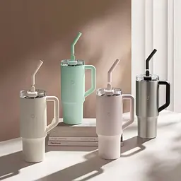 Термокухоль MiJia Straw Cup 1л Steel [MJXGB01RM] [133608] - мініатюра 5