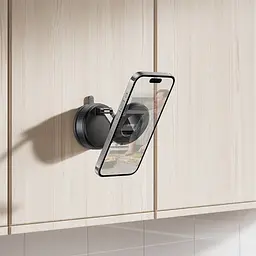 Автотримач Hoco H86 Dragon manual suction cup magnetic holderuniversal чорний сірий - мініатюра 6