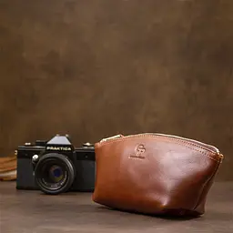 Жіноча шкіряна косметичка GRANDE PELLE 23х10х7 см acs0018661 - мініатюра 6