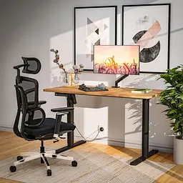 Стіл Mealux PowerDesk Lite Mahogany з електрорегулюванням висоти (EVO-201 Lite Mahogany/B) - мініатюра 5