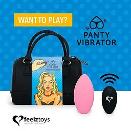 Вібратор у трусики FeelzToys Panty Vibrator Pink з пультом ДК FeelzToys SO3849 91121 - мініатюра 1