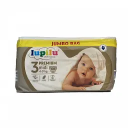 Підгузники Lupilu Premium JUMBO BAG Midi Розмір 3, Вага 4-9 кг, 108 шт