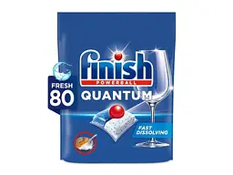Капсули для посудомийних машин FINISH 80 для миття посуду Quantum All in 1