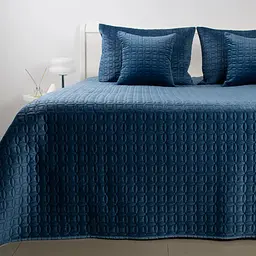 Покривало ТЕП Velour Мозаїка 150x210 см темно-синій (4-00515_36204)