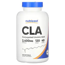 CLA 120 рідких капсул Nutricost vit0006696