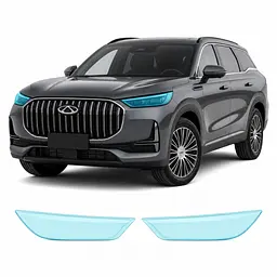 Антигравійна захисна бронеплівка за лекалами для Chery Tiggo 9 (PHEV) I 2023- оптика (фари та ПТФ)