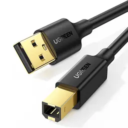 Кабель для принтера UGREEN US135 USB 2.0 USB-A - USB-B 1 м чорний (20846)