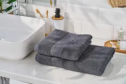 Рушник махровий Ardesto SuperSoft 50х90 см 100% бавовна темно-сірий (ART2250MC)  - мініатюра 9
