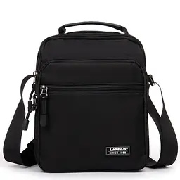 Чоловіча сумка-планшет Lanpad чорний (LAN82053 black) - мініатюра 1