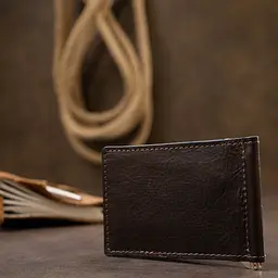 Чоловічий шкіряний зажим для грошей GRANDE PELLE 12х8х1 см acs0018636 - мініатюра 7