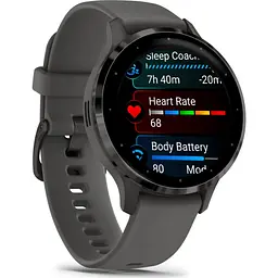 Смарт-годинник Garmin Venu 3S Slate Stainless Steel Bezel with Pebble Gray Case and Silicone Band [010-02785-00/50] [111834] - мініатюра 2
