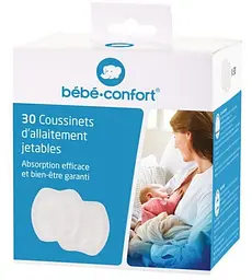 Лактаційні вкладки Bebe Confort Disposable Nursing Pads, одноразові, 30 шт., білі (3101201800) - мініатюра 2